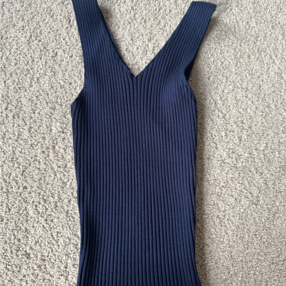 Love Tree Knit Navy Dress - Picture 3 of 4